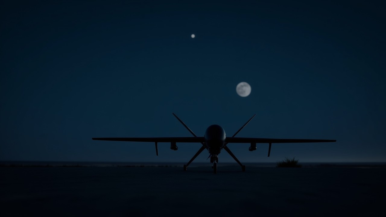 Black Horizon Fixed-Wing ISR Platform at Night