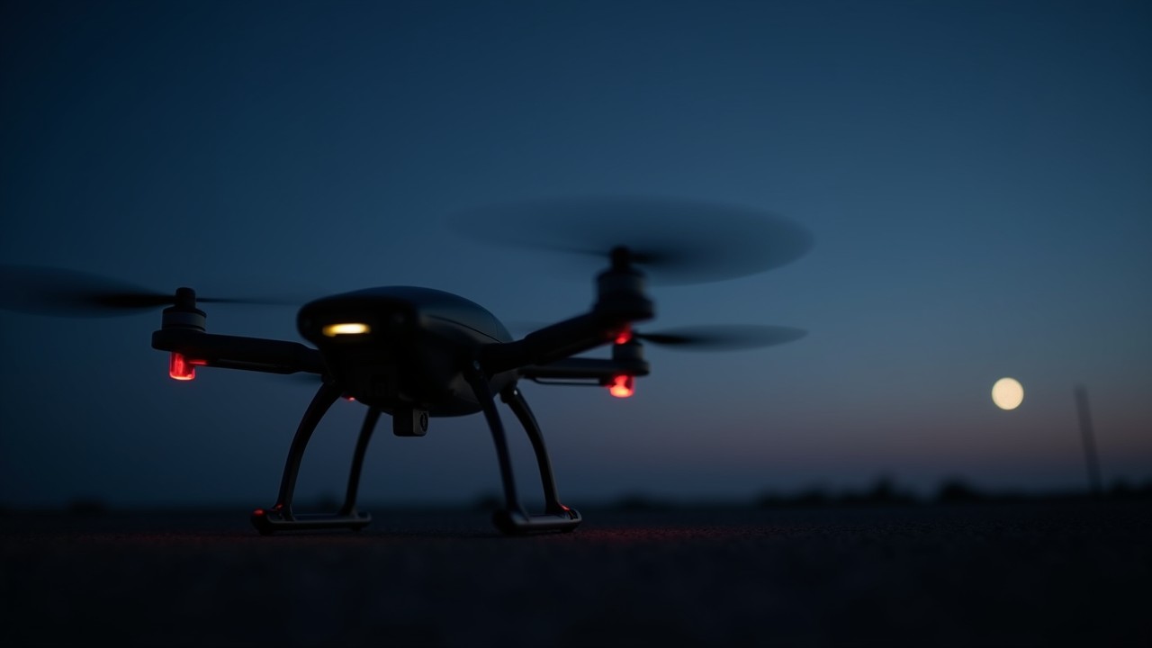 Black Horizon Tactical Quadcopter at Night